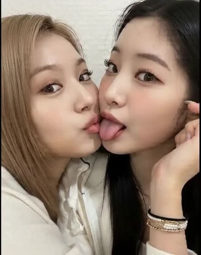 sharing dick and kissing